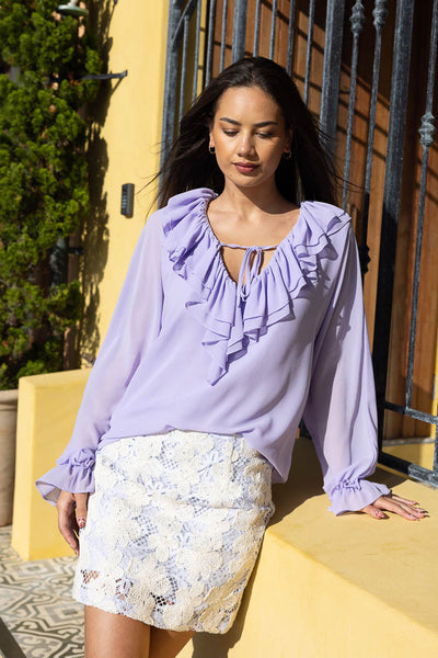 AUGUSTINE - Louise Blouse - Lilac