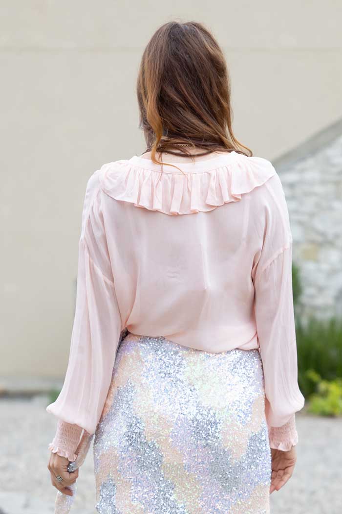 AUGUSTINE - Melody Blouse - Blush Pink