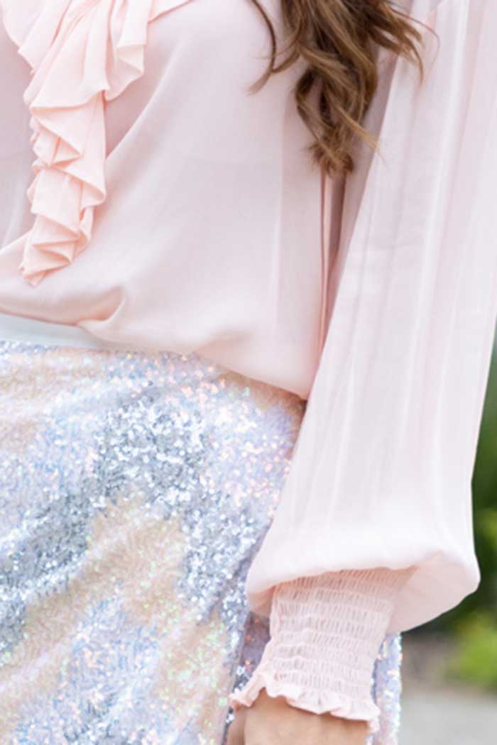 AUGUSTINE - Melody Blouse - Blush Pink