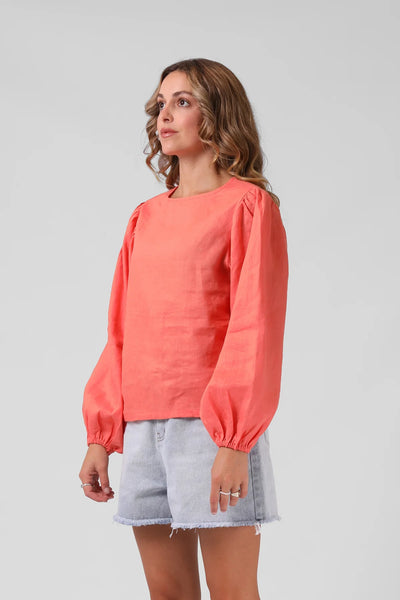 RPM - LOLA TOP - WASHED CORAL