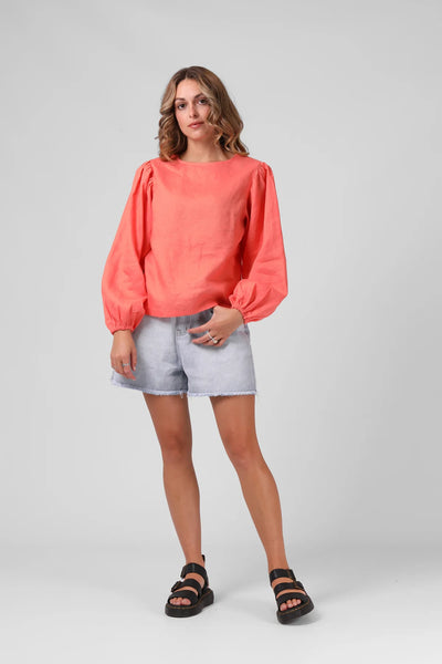 RPM - LOLA TOP - WASHED CORAL