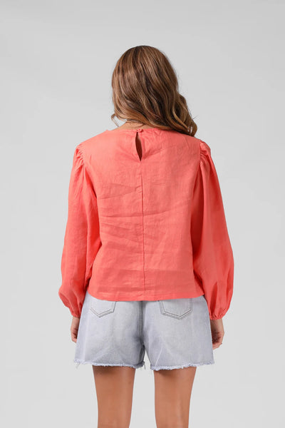 RPM - LOLA TOP - WASHED CORAL