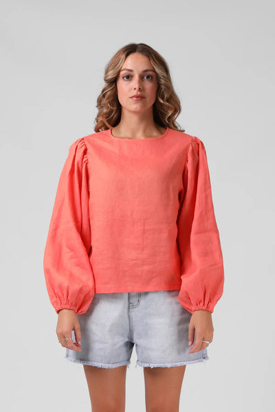 RPM - LOLA TOP - WASHED CORAL