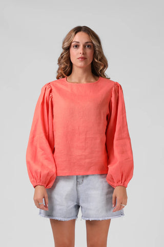 RPM - LOLA TOP - WASHED CORAL