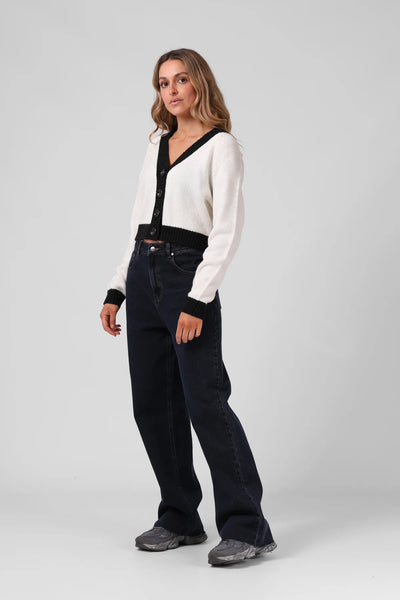 RPM - CROPPED CARDIGAN - OFF WHITE