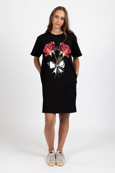 FEDERATION - RUSH TEE - DRIED ROSES - BLACK