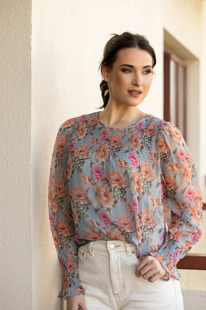 SEEKING LOLA - HUG ME TOP - SPRING SHIMMER