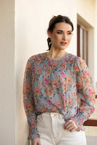 SEEKING LOLA - HUG ME TOP - SPRING SHIMMER