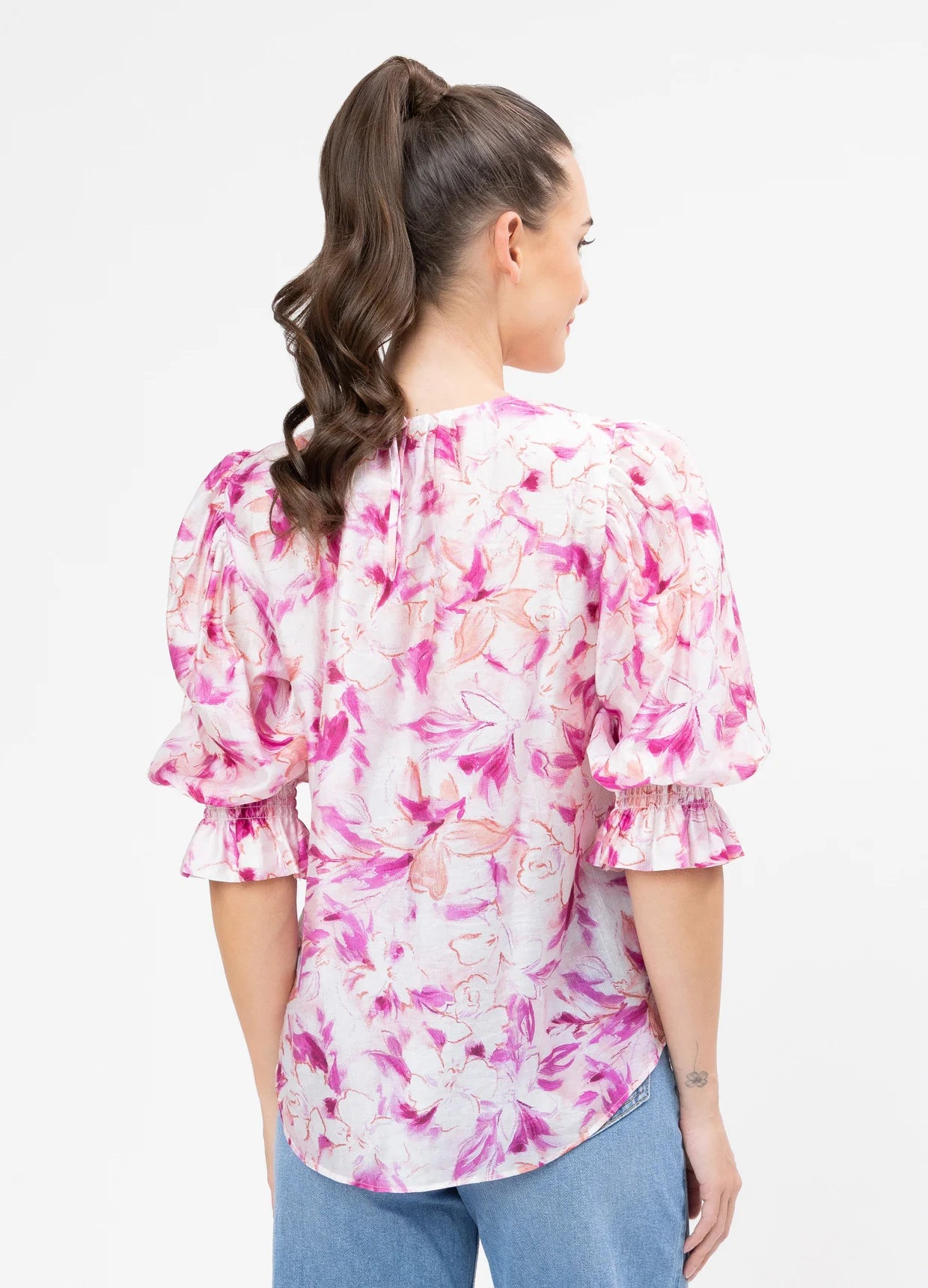 SEEKING LOLA - MAGNIFICENT TOP - PINK SPLASH