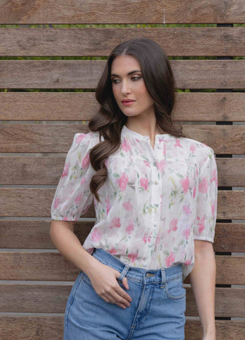 SEEKING LOLA - FLUENT SHIRT - CRINKLE BLOSSOM