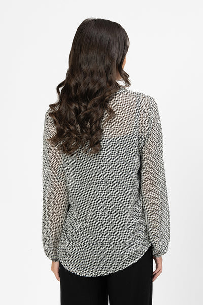 Seeking Lola - FULL OF LIFE L/S TOP - MONO CUBISM