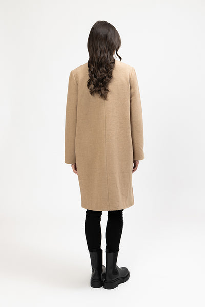 SEEKING LOLA - CACOON COAT - CAMEL