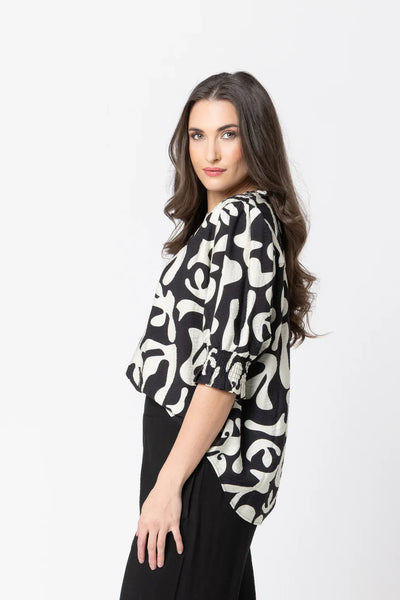 SEEKING LOLA - SS GIFTED TOP - BOLD INK