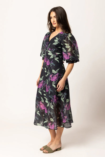 SEEKING LOLA - SUNRISE DRESS - INDIGO GARDEN
