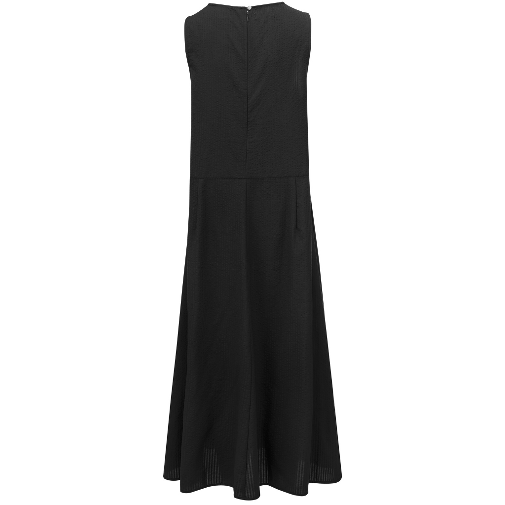MOKE - ANNA DROP WAISTED DRESS - BLACK