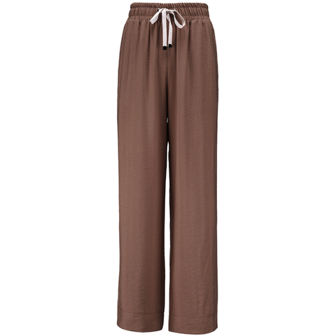MOKE - INDIANA WIDE LEG PANTS - COCOA