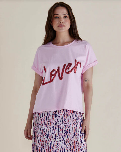 BETTY BASIC - LOVER TEE - PINK/PINK