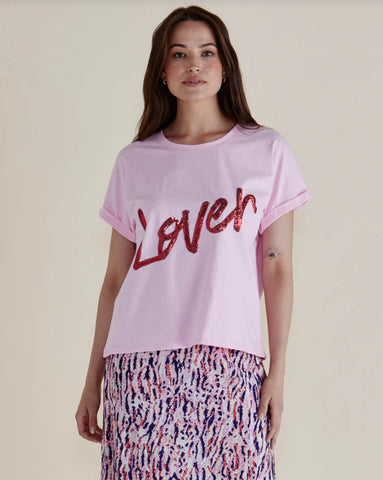 BETTY BASIC - LOVER TEE - PINK/PINK