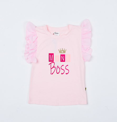 Alaska Tees - Sophia Top - Pink/ MINI BOSS