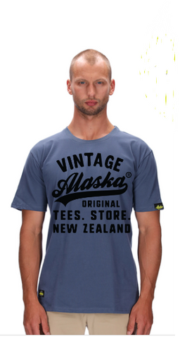 Alaska Tees - Mens Lewis Regular fit Tee - Alaska 4 - Dusty Blue