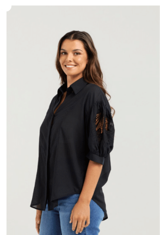 NMBR ROSE - ELLA SHIRT - BLACK