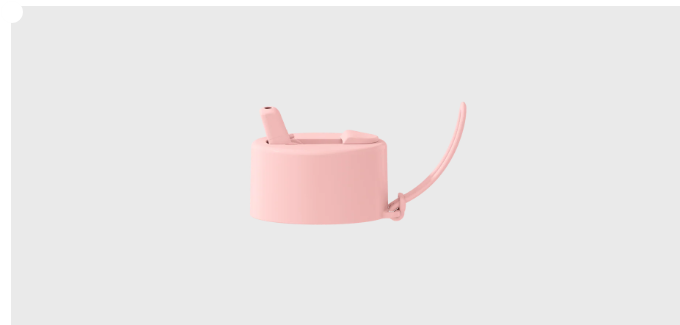 Frank Green FLIP STRAW LID & STRAP - BLUSH