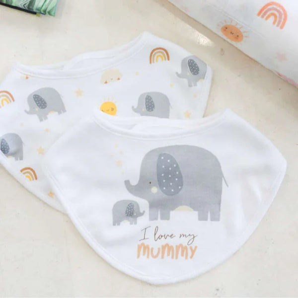 SPLOSH BABY ELEPHANT BIB 2PK