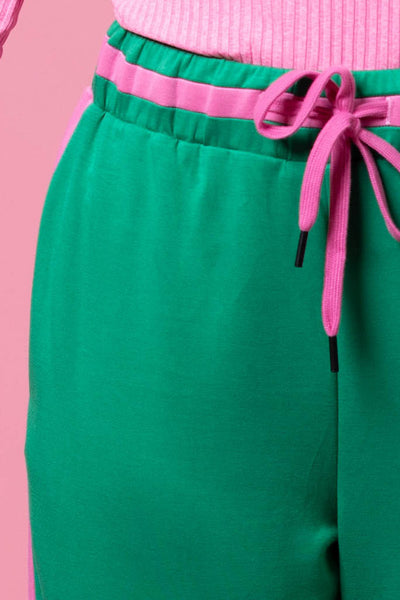 CHARLO SULLIVAN TRACK PANT - GREEEN/PINK