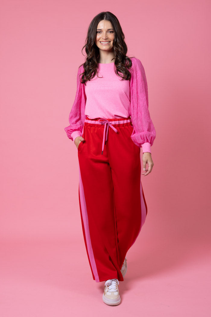 CHARLO SULLIVAN TRACK PANT - RED