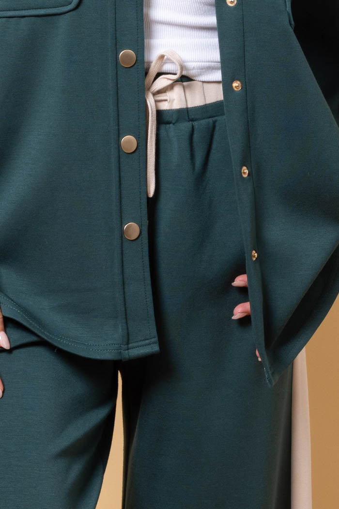 CHARLO - SULLIVAN TRACK PANT - EMERALD