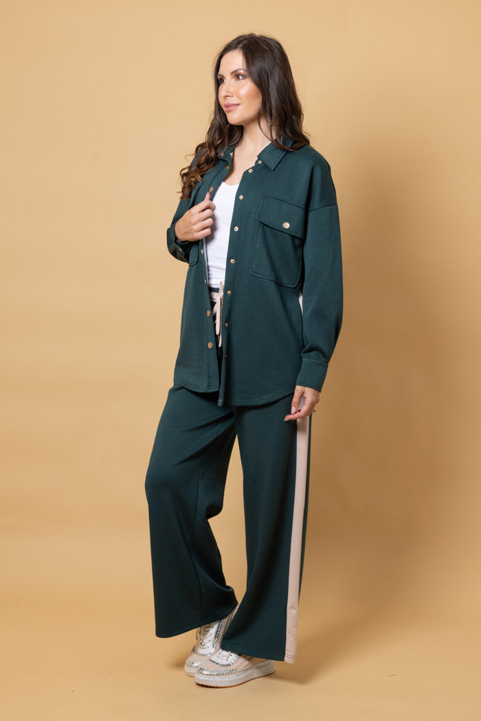 CHARLO - SULLIVAN TRACK PANT - EMERALD