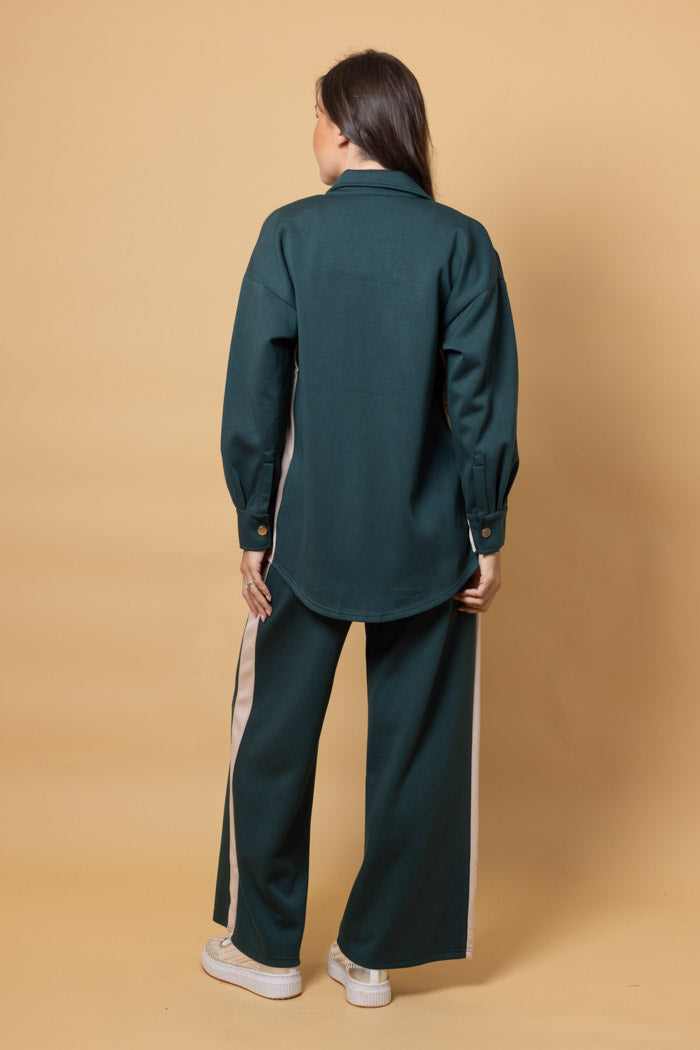 CHARLO - SULLIVAN TRACK PANT - EMERALD