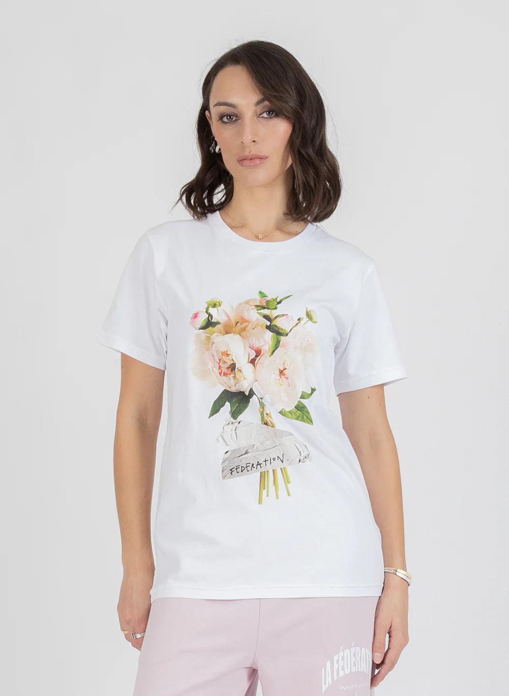 FEDERATION - RUSH TEE PEONY'S DUCTED - WHITE