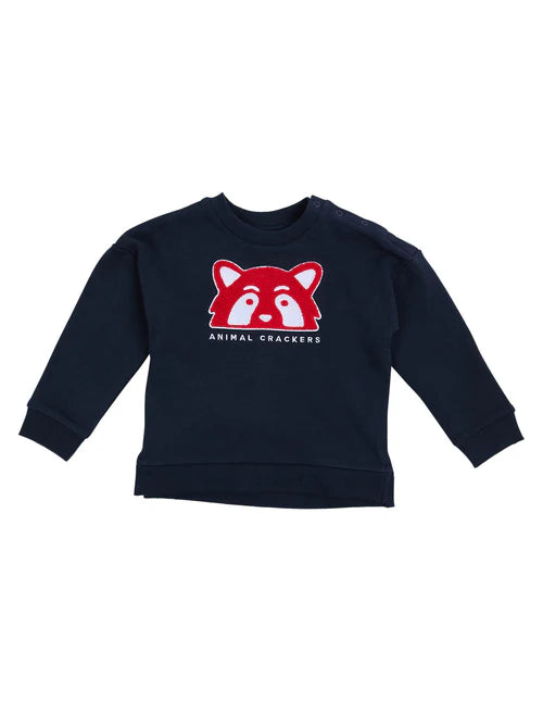 Animal Crackers - CONTRAST RAFFI CREW - NAVY