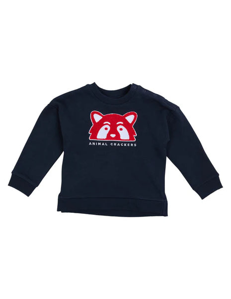 Animal Crackers - CONTRAST RAFFI CREW - NAVY