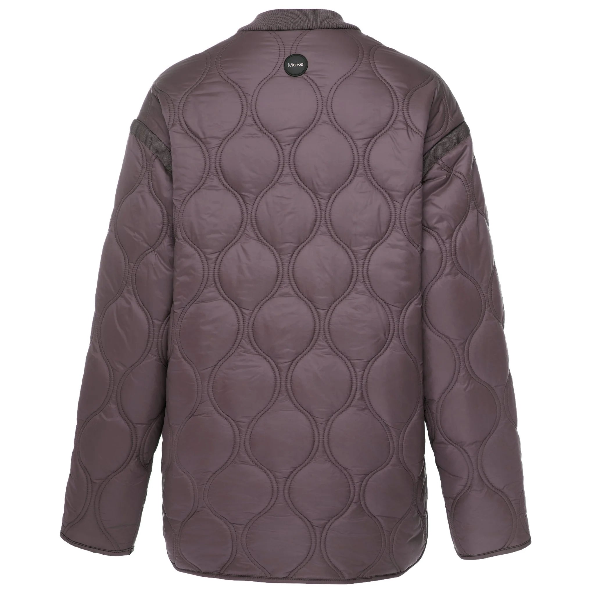 MOKE - TALEI - WOMEN'S QUILT BOMBER - COCOA POWDER