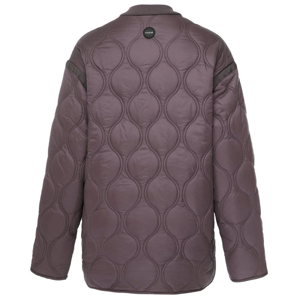 MOKE - TALEI - WOMEN'S QUILT BOMBER - COCOA POWDER