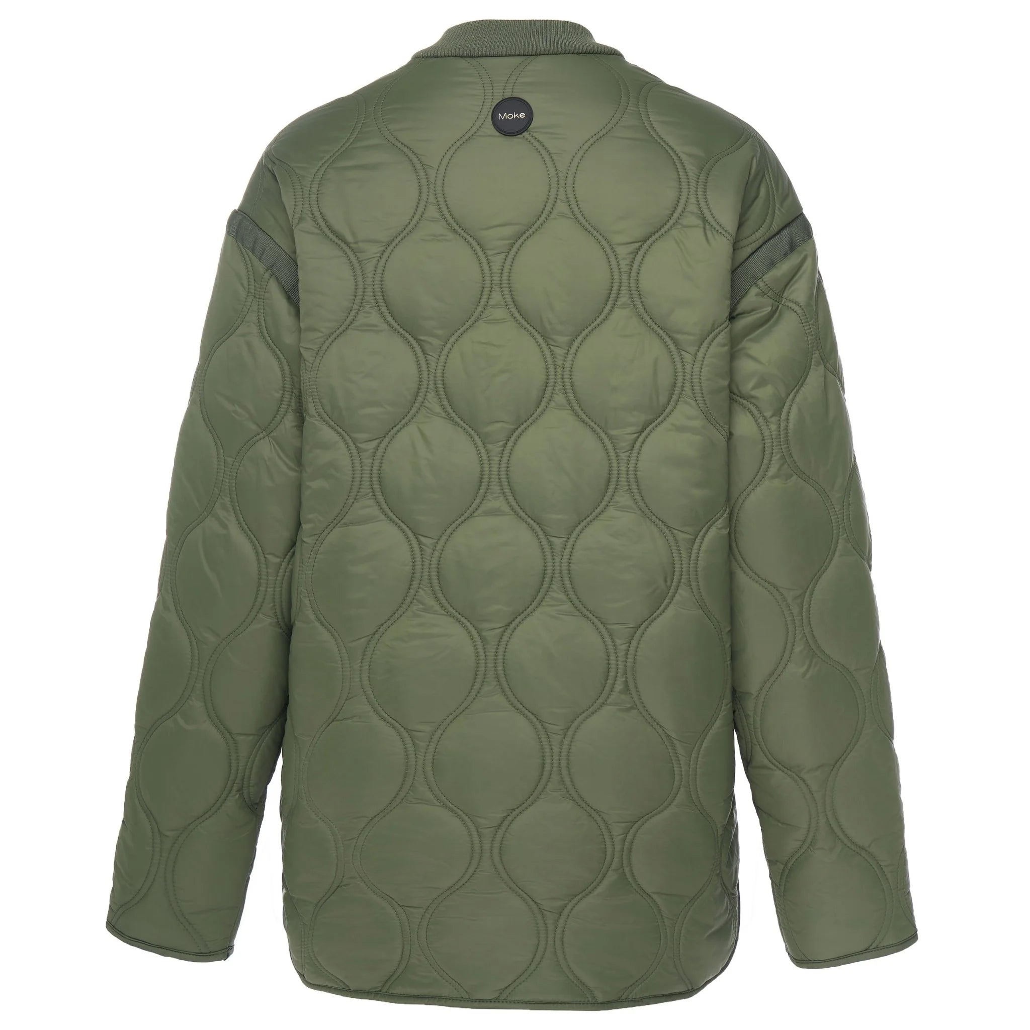 MOKE - TALEI - WOMEN'S QUILT BOMBER - OLIVE GREEN