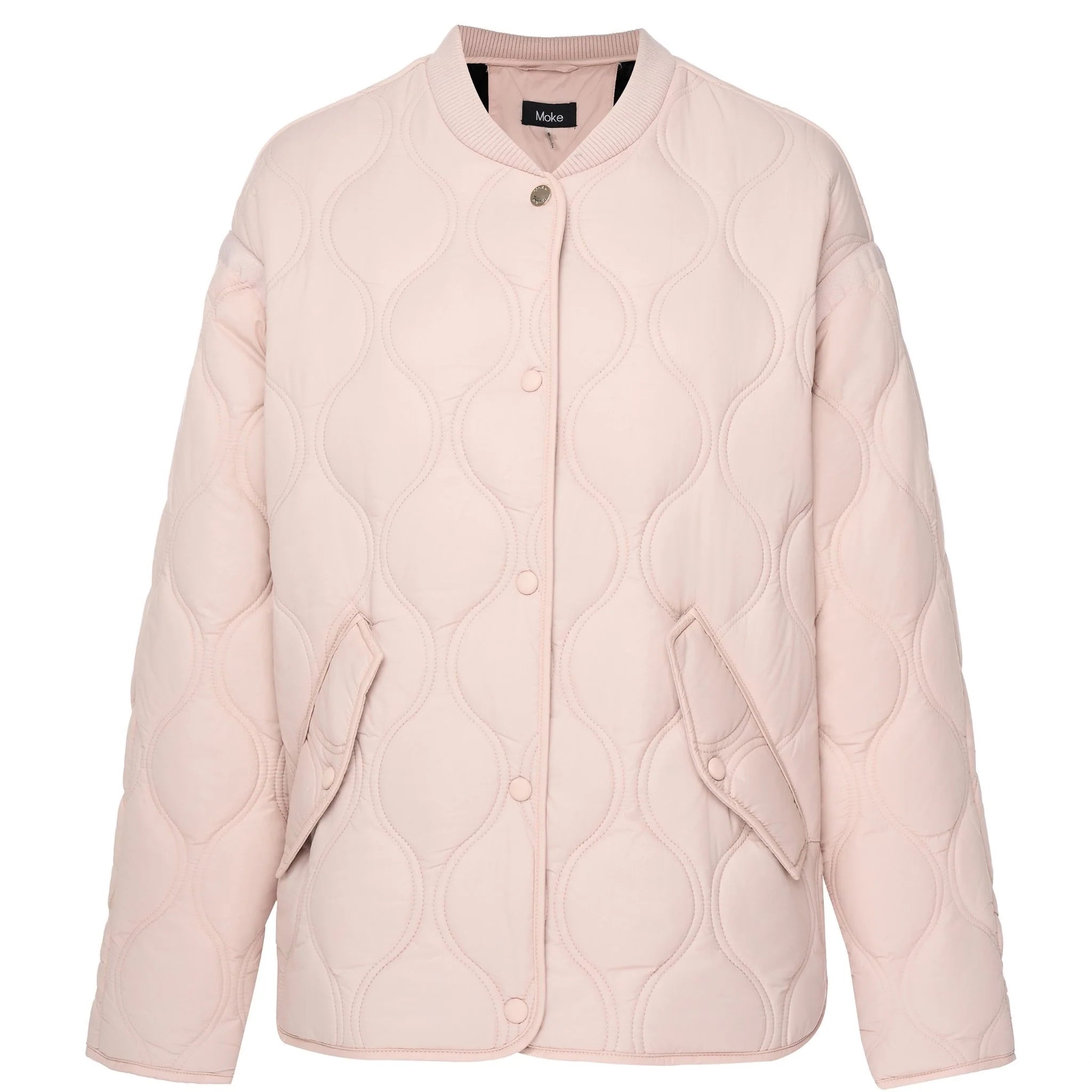 MOKE - TALEI - WOMEN'S QUILT BOMBER - BLUSH