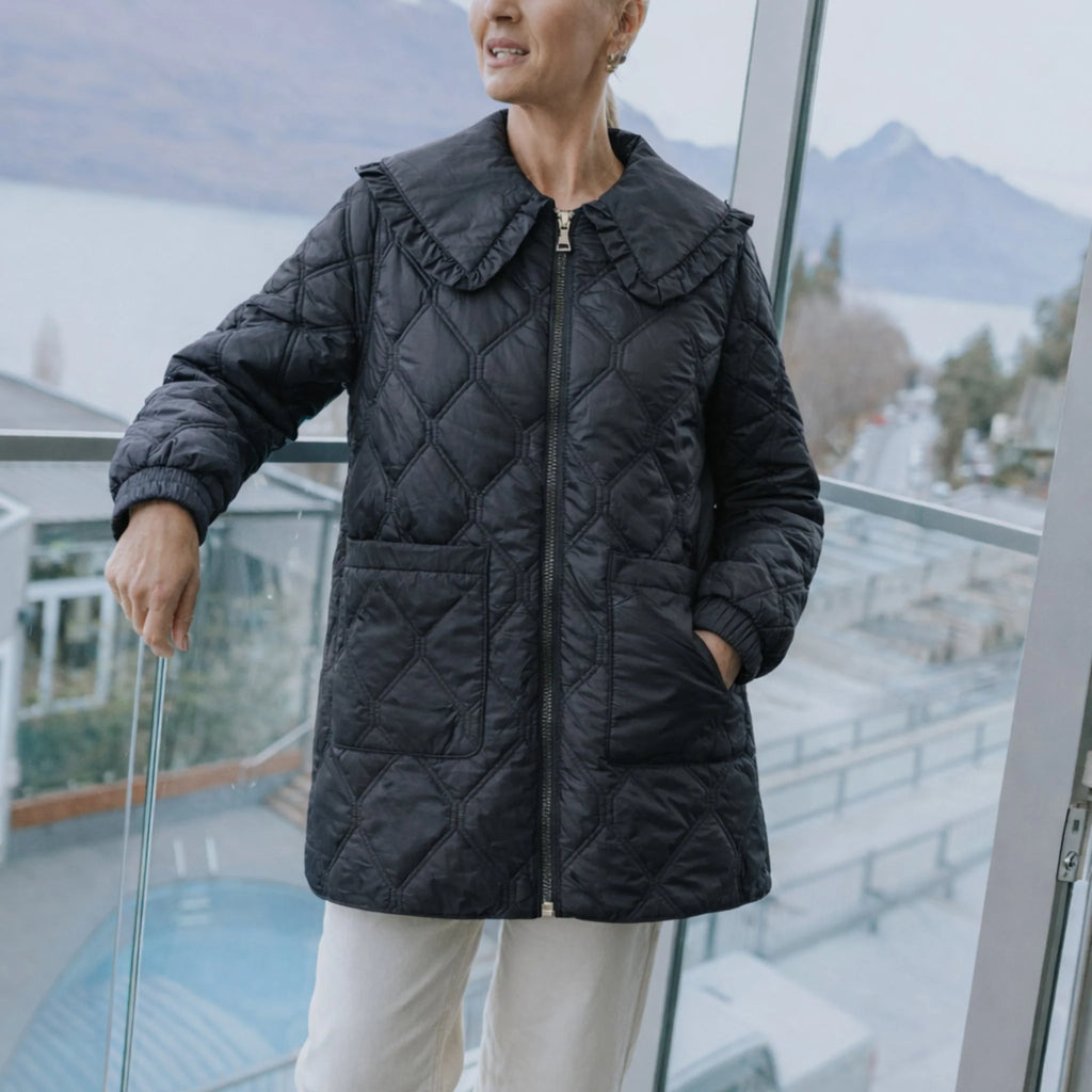 MOKE - TESS - WOMEN'S QUILT COAT - BLACK