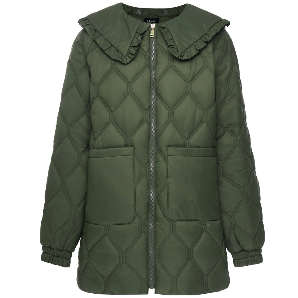 MOKE - TESS - WOMEN'S QUILT COAT - OLIVE GREEN