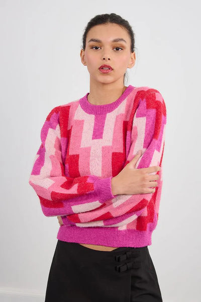 LILI SIDONIO - KNITTED SWEATER - FUCHSIA