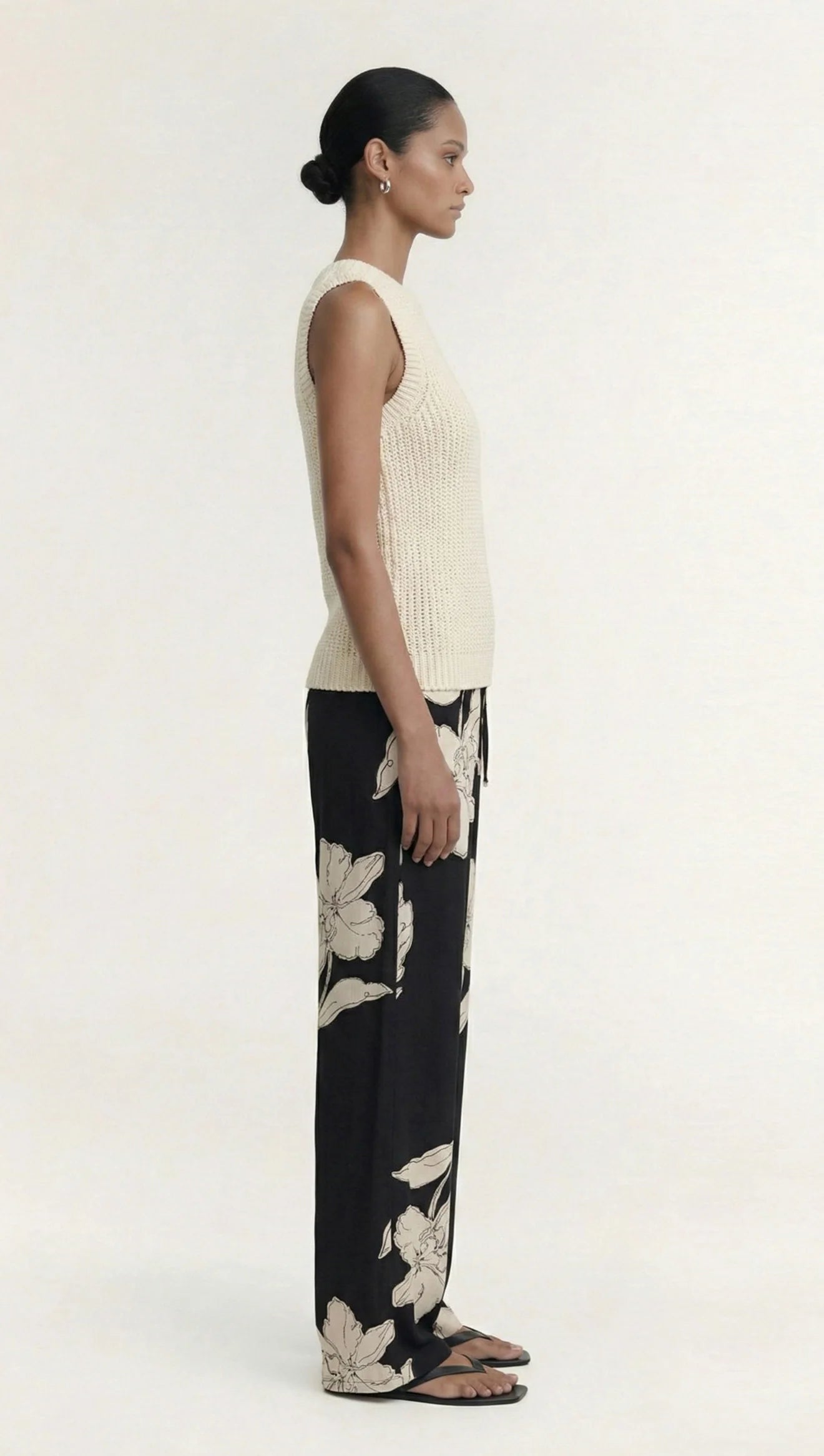 STAPLE THE LABEL - COVE KNIT TANK - NATURAL BEIGE