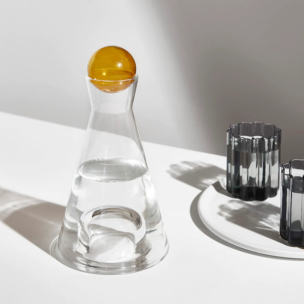 FAZEEK VICE VERSA CARAFE - CLEAR + AMBER