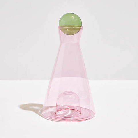 FAZEEK VICE VERSA CARAFE - PINK + GREEN