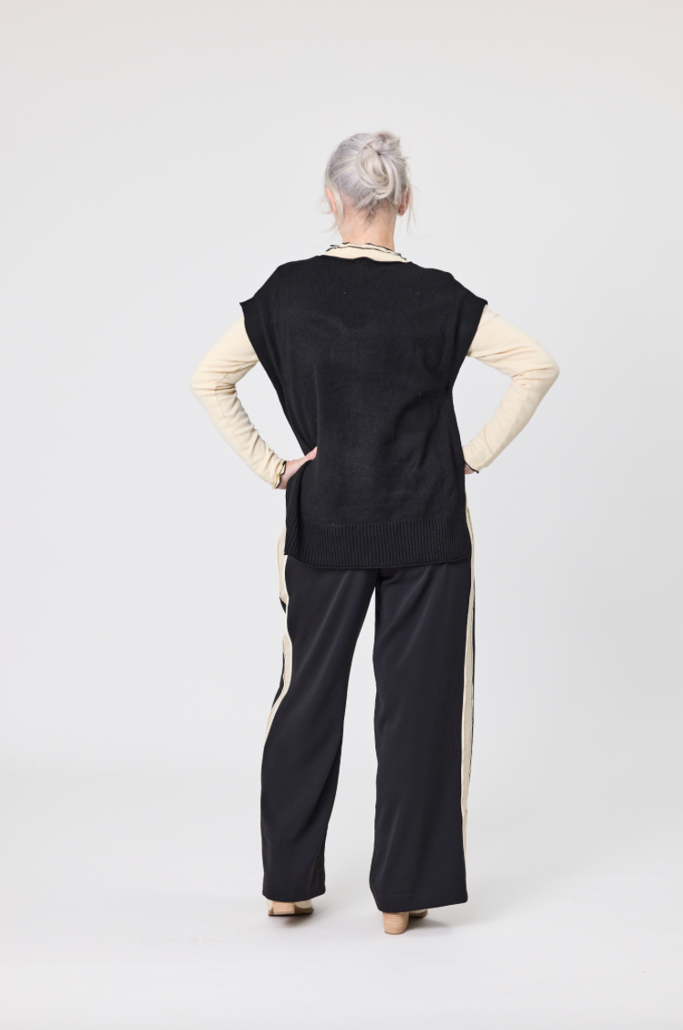 LEMON TREE - VILMA WOOL KNIT  - BLACK