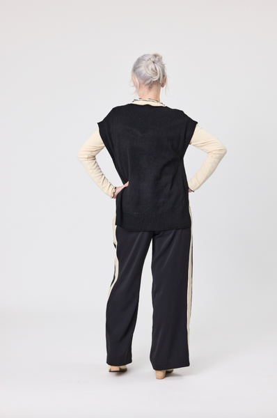 LEMON TREE - VILMA WOOL KNIT  - BLACK