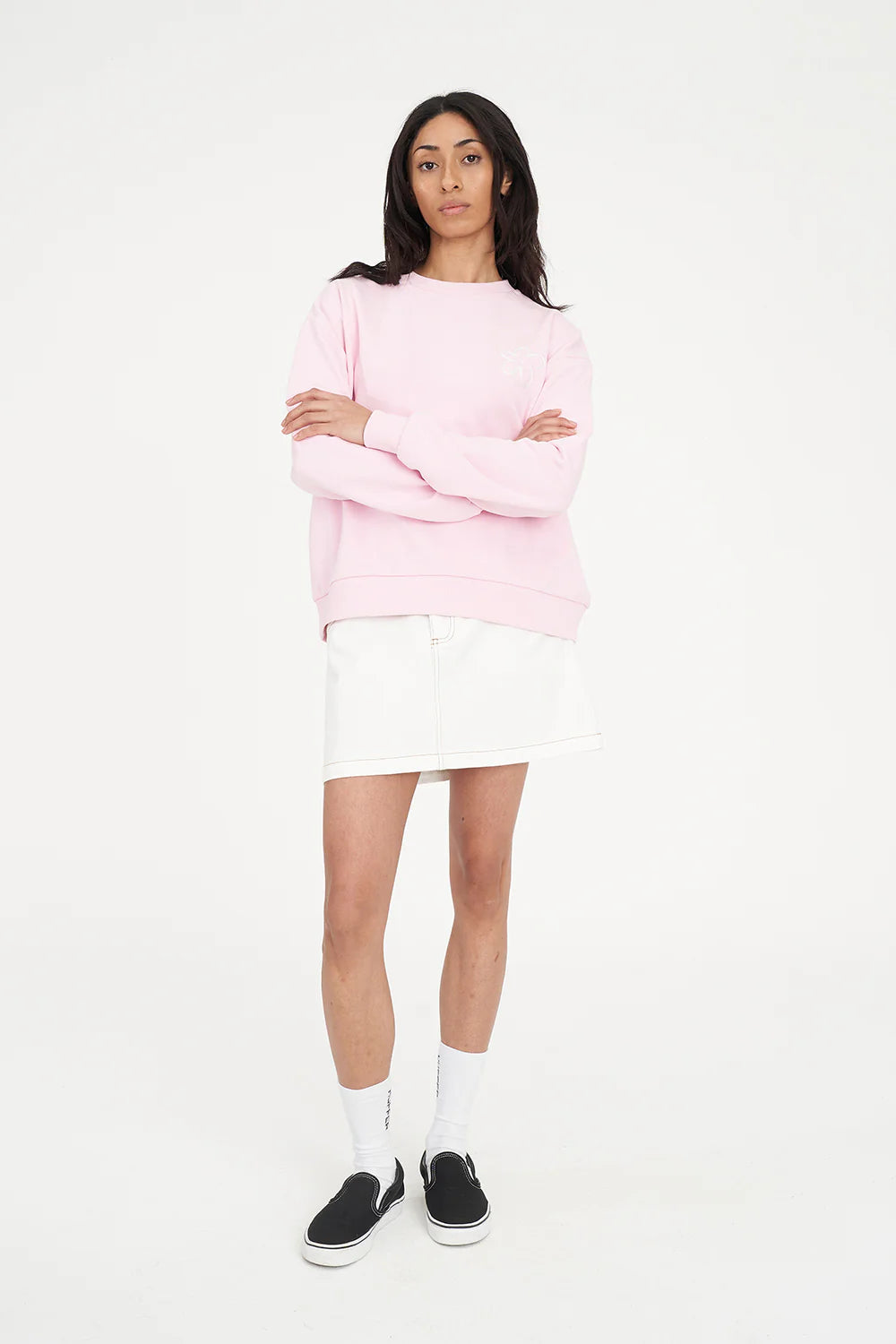 HUFFER - SLOUCH CREW 350/DAISY CHAIN - PRIMROSE