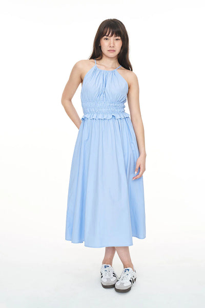 HUFFER - CRUISE JEANNE MIDI DRESS - CORNFLOWER