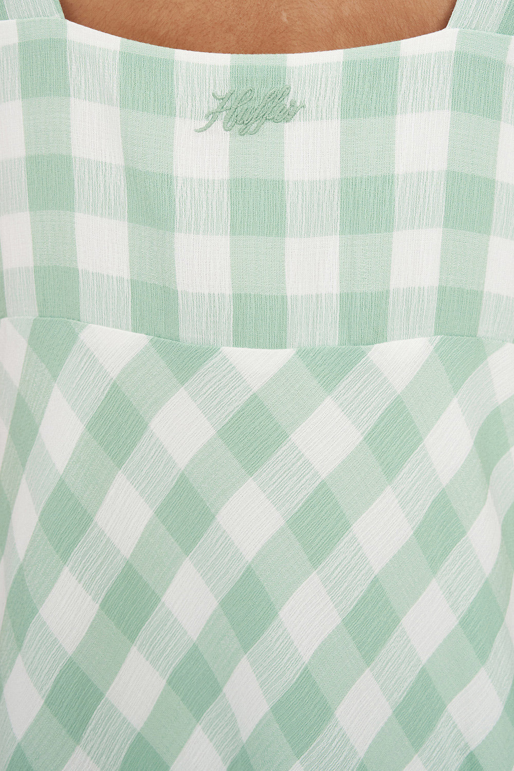 HUFFER - CELINE MIDI DRESS - MATCHA/CHALK